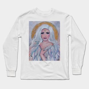 Wrapped angel by Renee Lavoie Long Sleeve T-Shirt